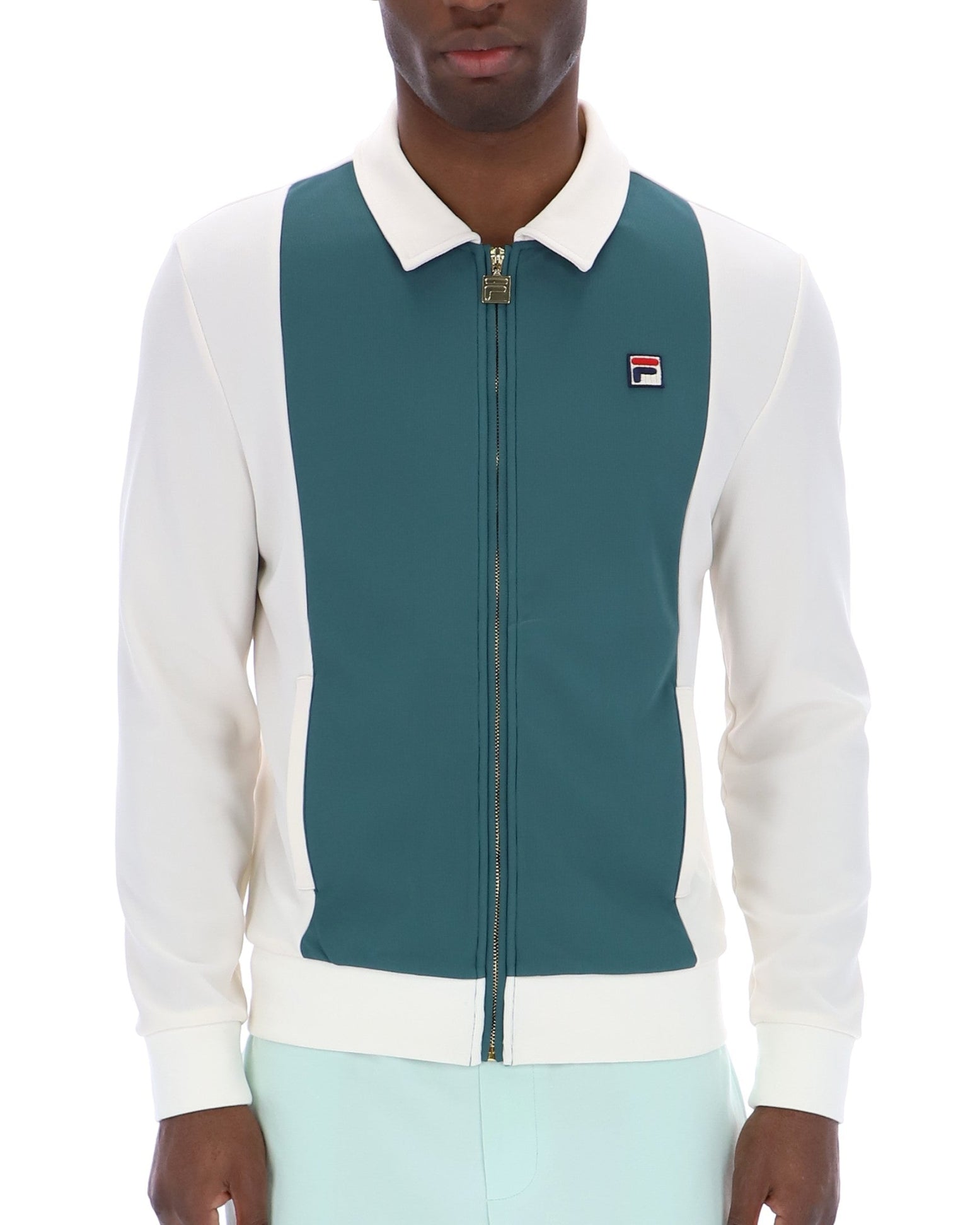 Fila Vintage Tommaso Track Top Gardenia/Mediterranea - RD1 Clothing