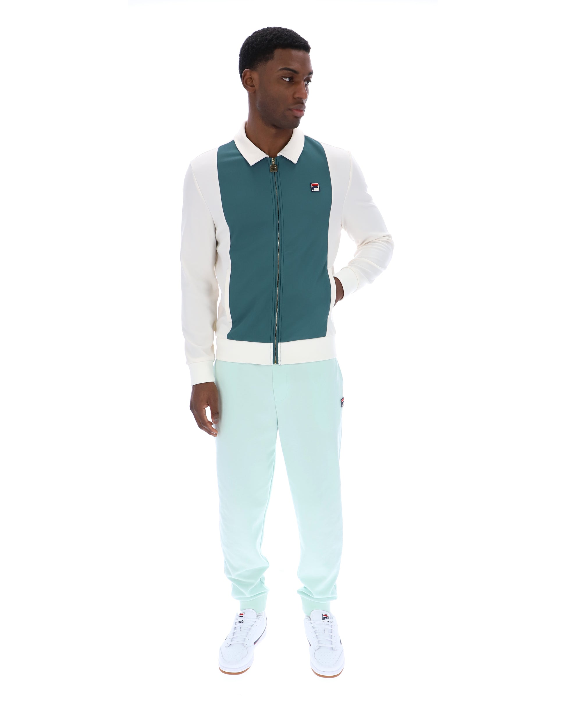 Fila Vintage Tommaso Track Top Gardenia/Mediterranea - RD1 Clothing