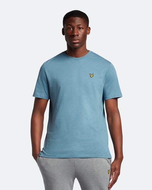 Lyle & Scott Slub T-Shirt In Slate Blue - RD1 Clothing