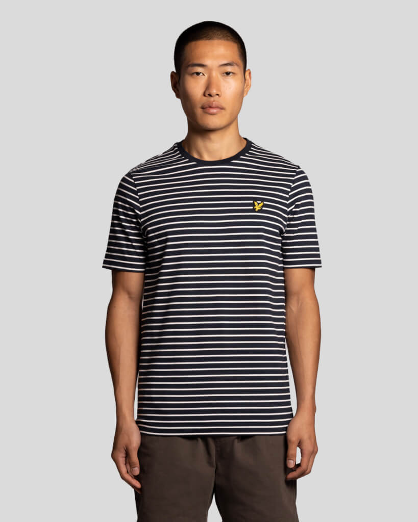 Lyle & Scott Breton T-Shirt Dark Navy/White