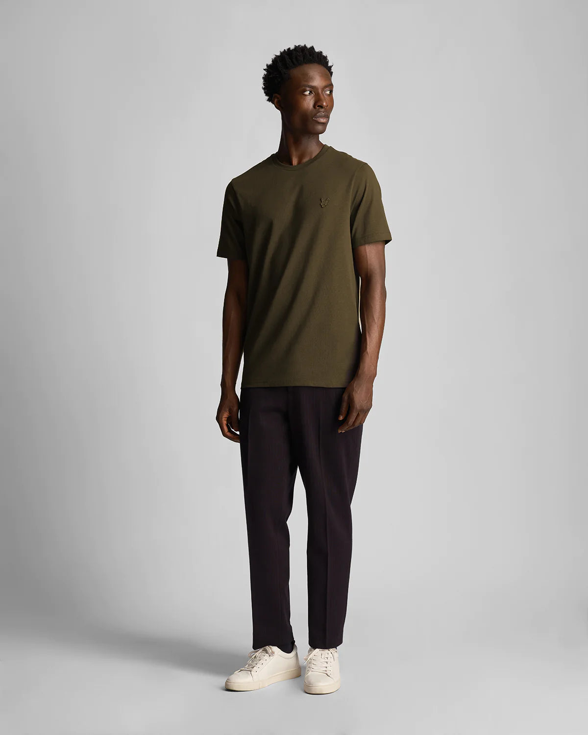 Lyle & Scott Tonal Eagle T-Shirt In Olive - RD1 Clothing