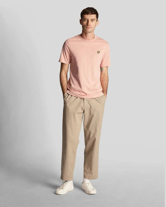 Lyle & Scott Plain T-Shirt In Palm Pink - RD1 Clothing