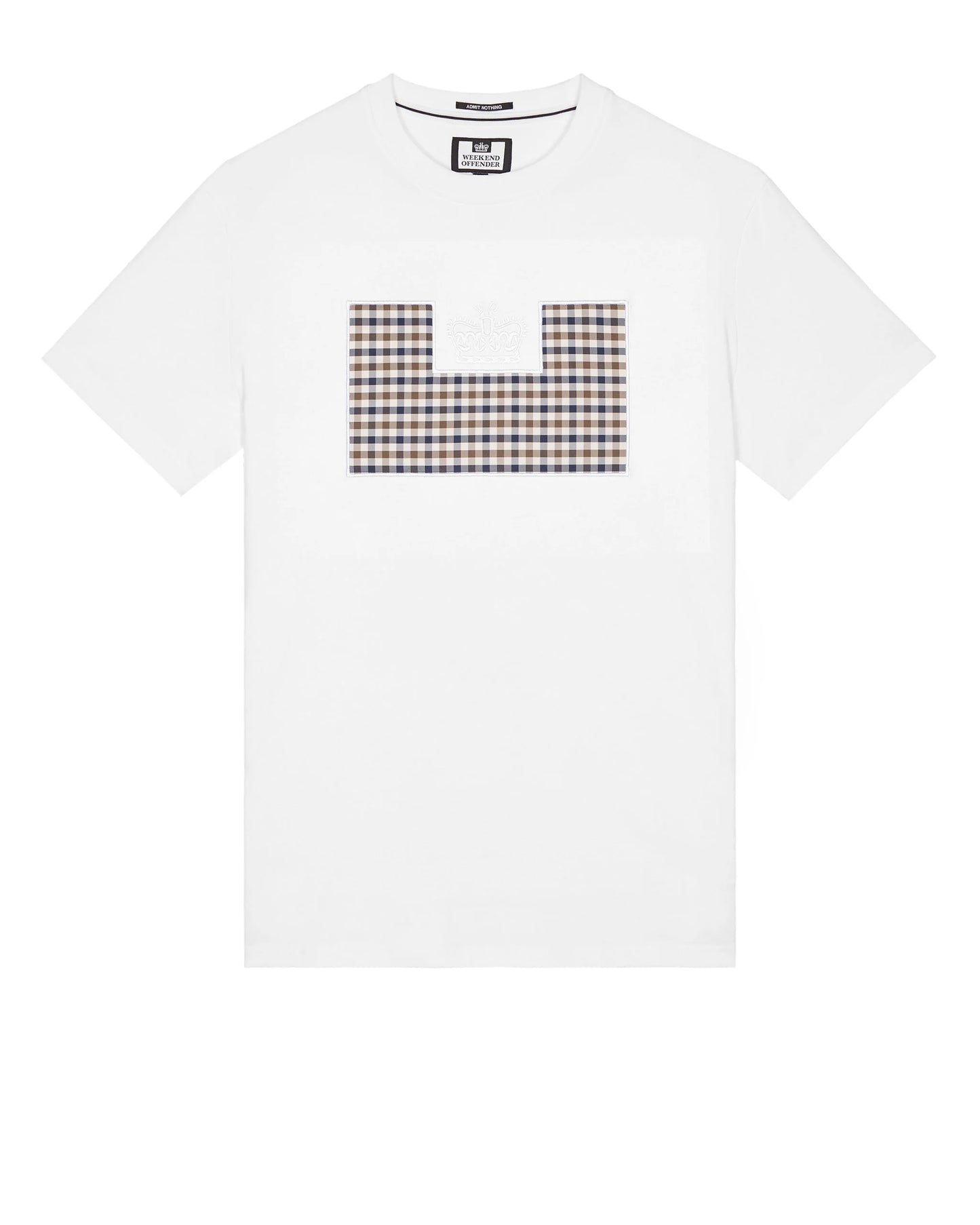 Weekend Offender Zapico Prison T-Shirt White/Mid House Check