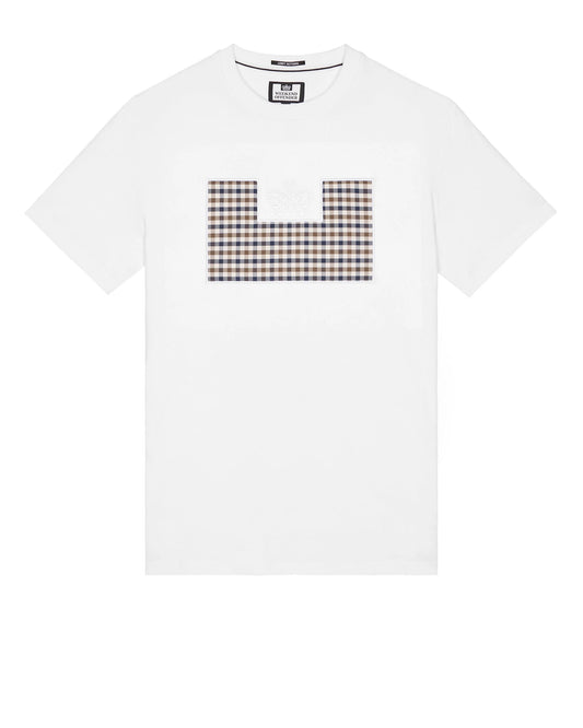 Weekend Offender Zapico Prison T-Shirt White/Mid House Check