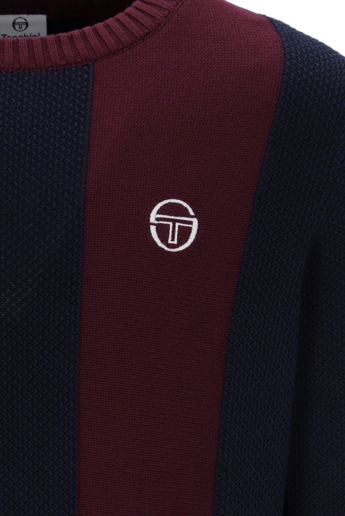 Sergio Tacchini Vico Crew Neck Knitted Sweat Fig/Maritime Blue