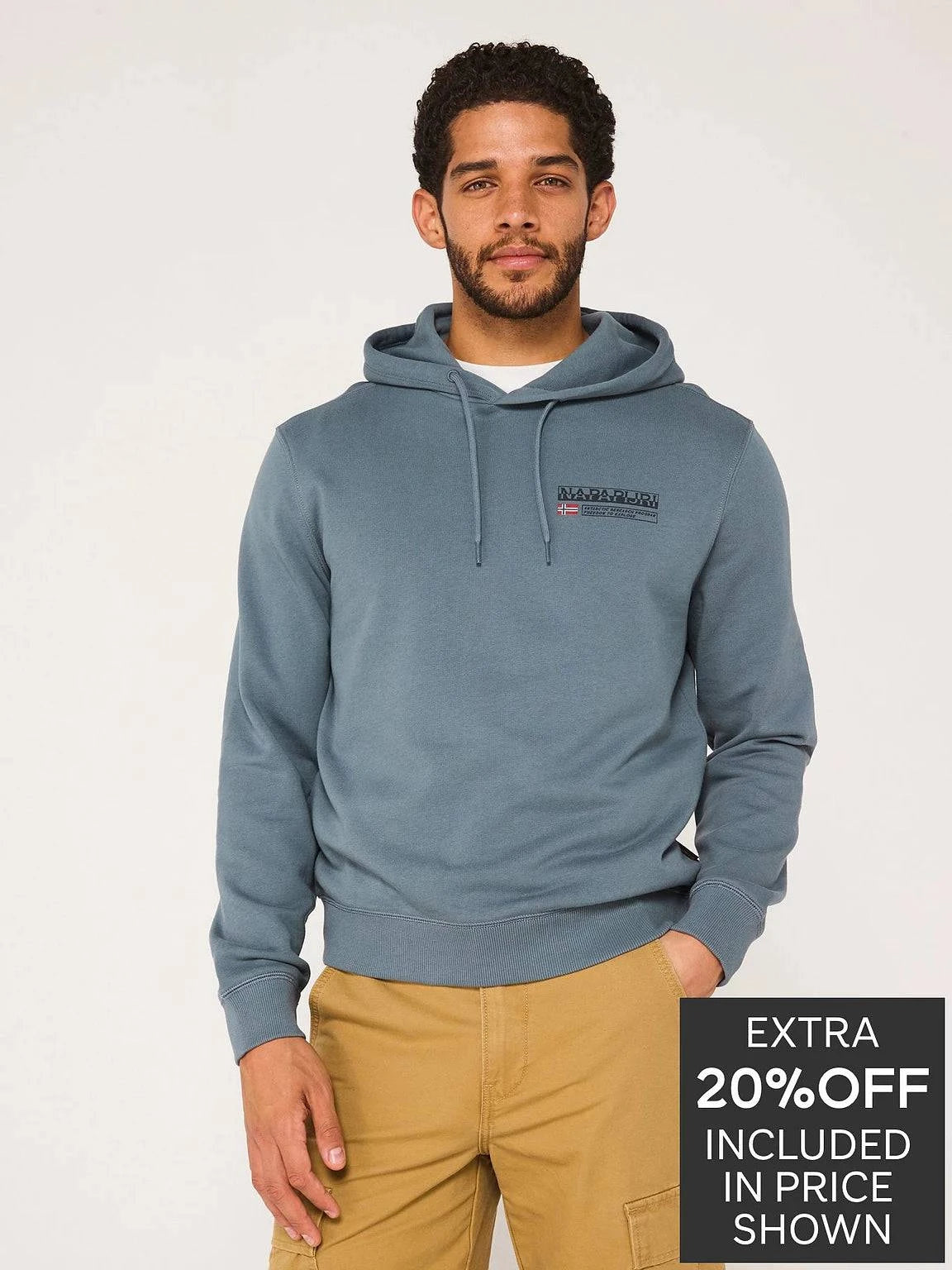 Napapijri Kasba Hoodie In Stormy Weat - RD1 Clothing