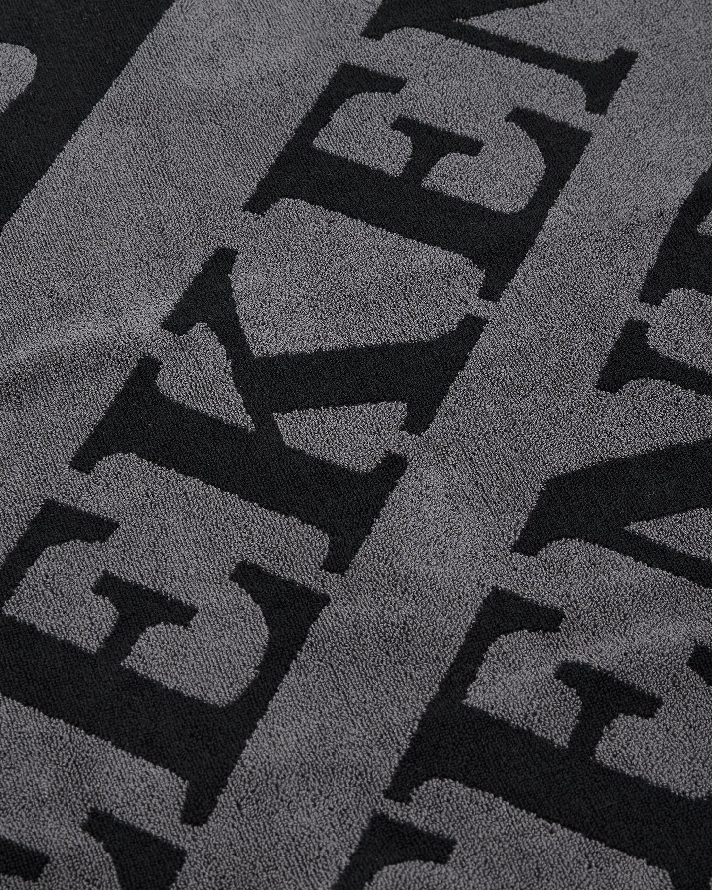 Weekend Offender Beach Towel Black/Grey Large Diagonal Logo Black - RD1 Clothing