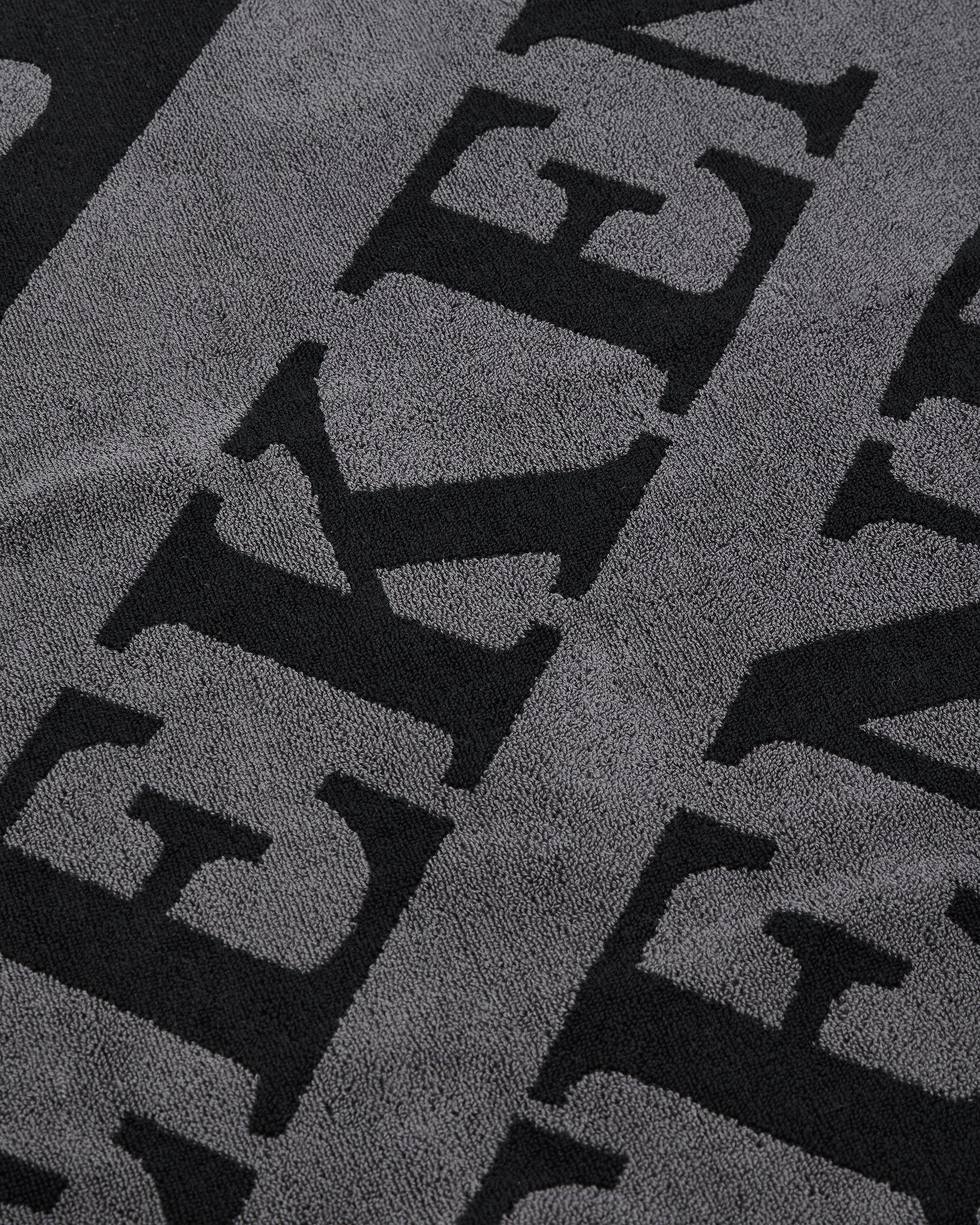Weekend Offender Beach Towel Black/Grey Large Diagonal Logo Black - RD1 Clothing