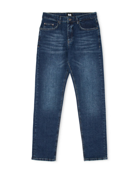 Weekend Offender Tapered Fit Denim Jeans Dark Vintage