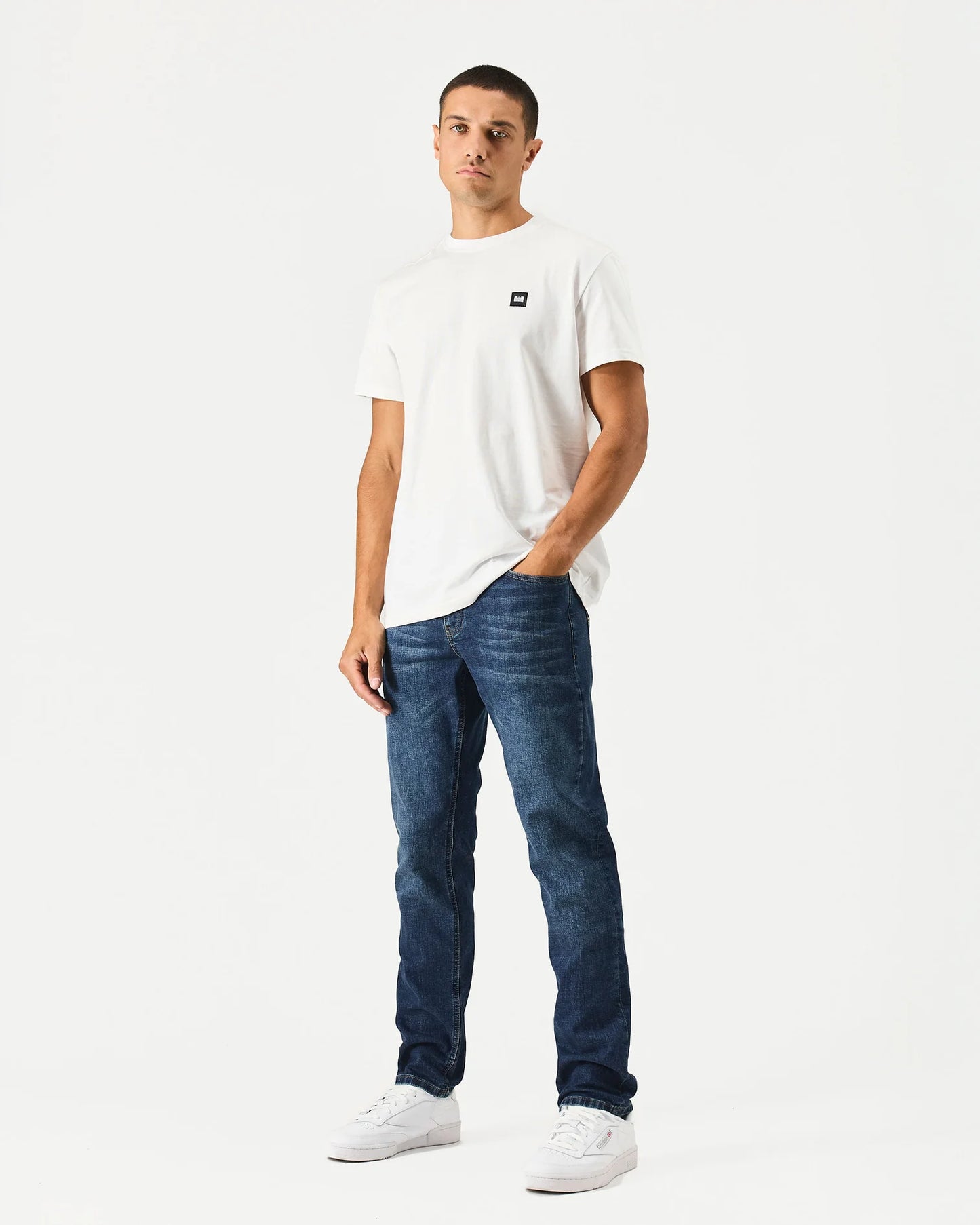 Weekend Offender Tapered Fit Denim Jeans Dark Vintage