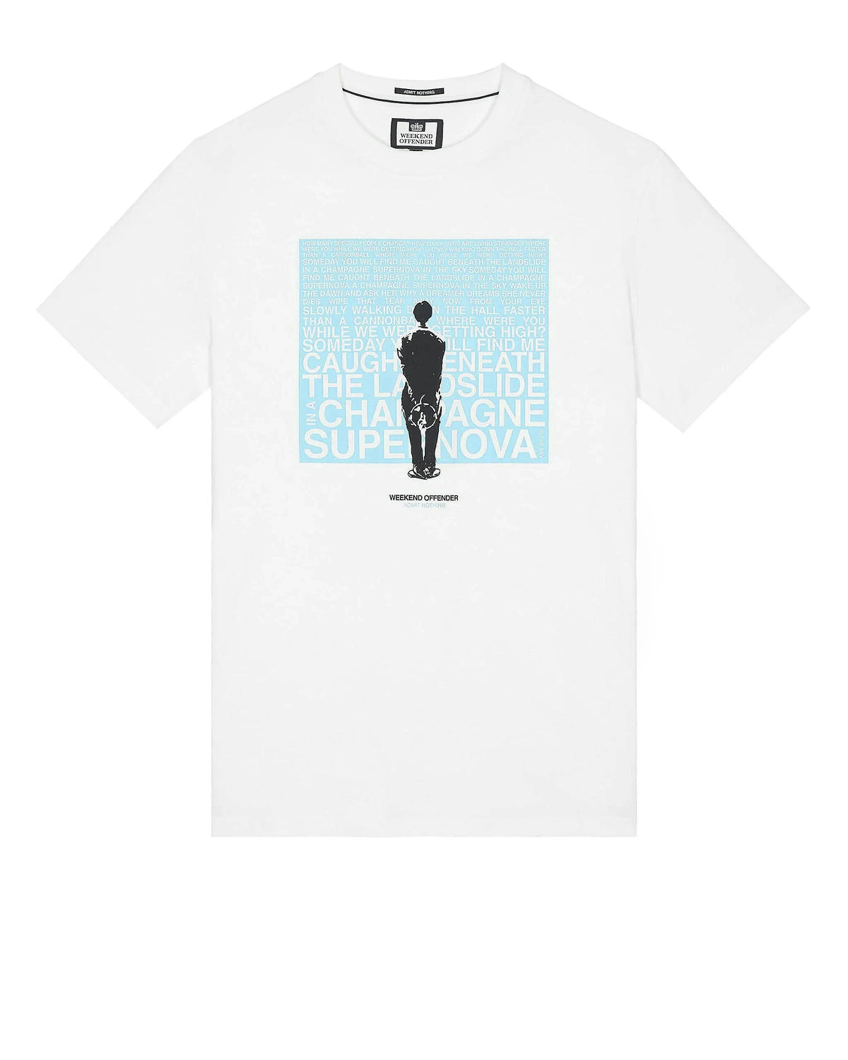 T-shirt Uomo Weekend Offender Supernova, Girocollo, Cotone, Grafica, Nuovo Con Etichette - Foto 2