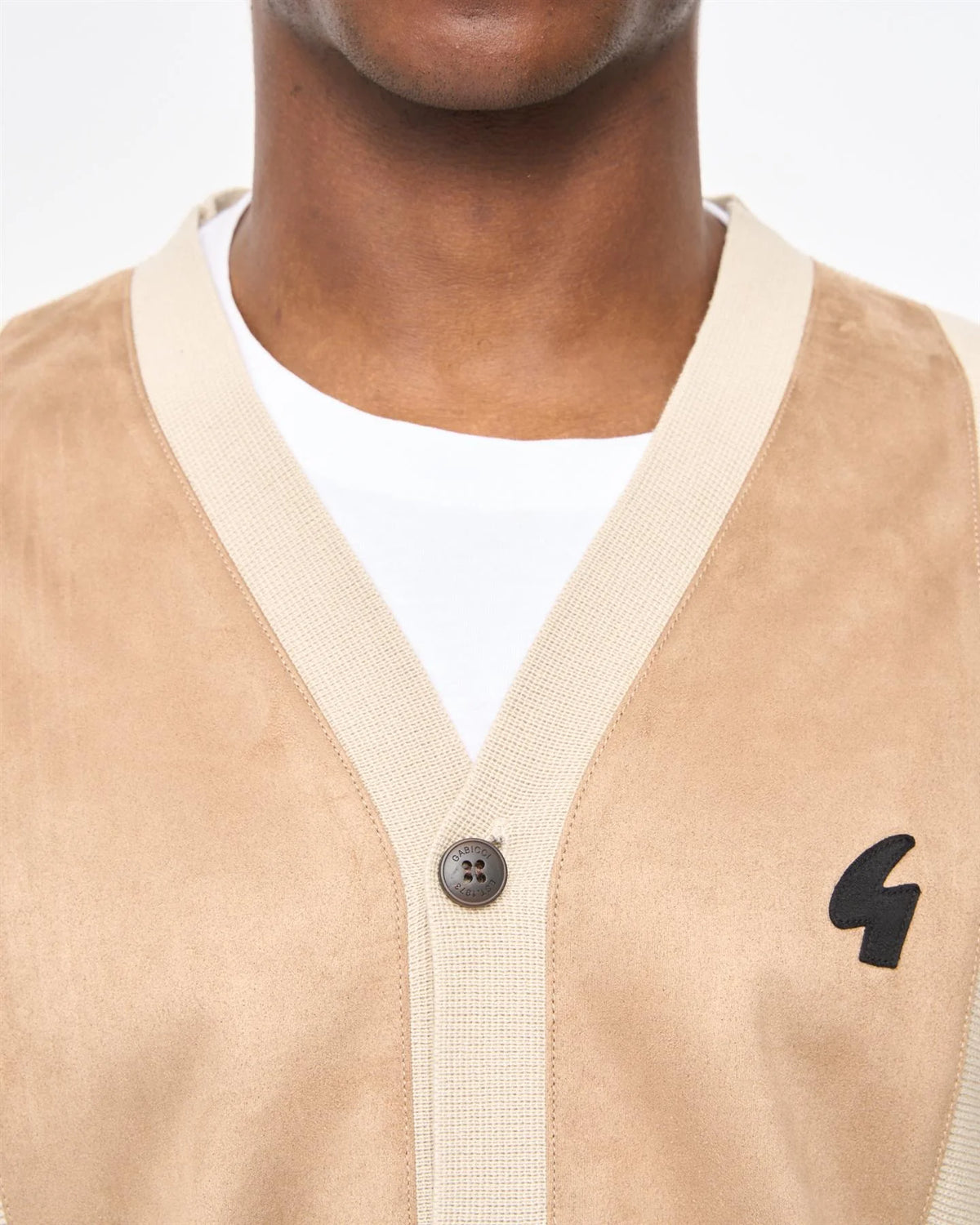 Gabicci Vintage Hurst Long Sleeve Knit Cardigan Linen