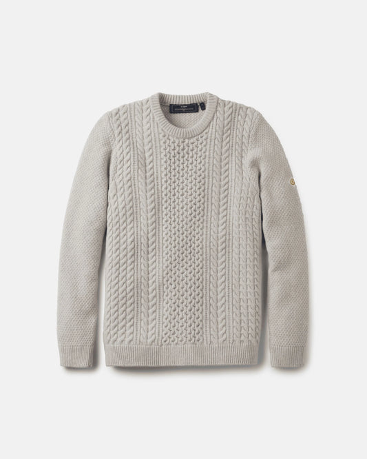 Henri-Lloyd Abersoch Cable Knit Jumper Off-White - RD1 Clothing