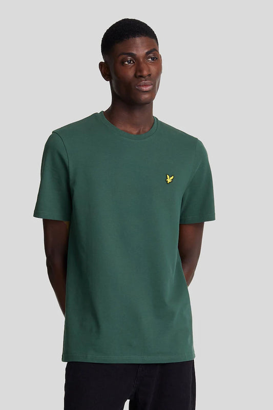 Lyle & Scott Pique T-Shirt In Deep Green