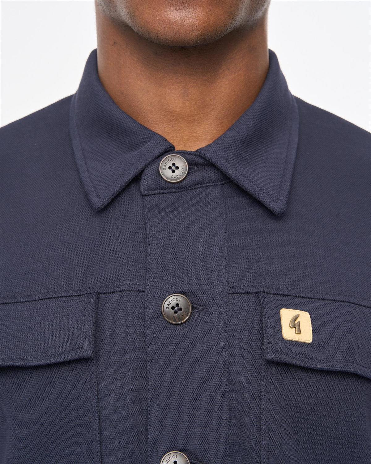 Gabicci Vintage Leigh Overshirt in Navy