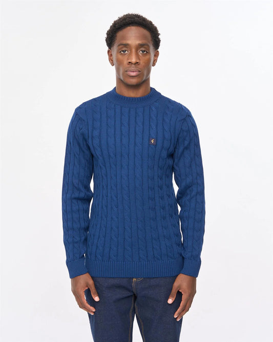 Gabicci Vintage Temor Knitted Jumper Navy