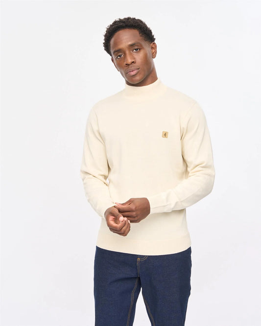Gabicci Vintage Duke Turtle Neck Cream