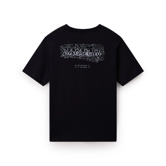 Napapijri Turrach Back Graphic T-Shirt Black Beauty