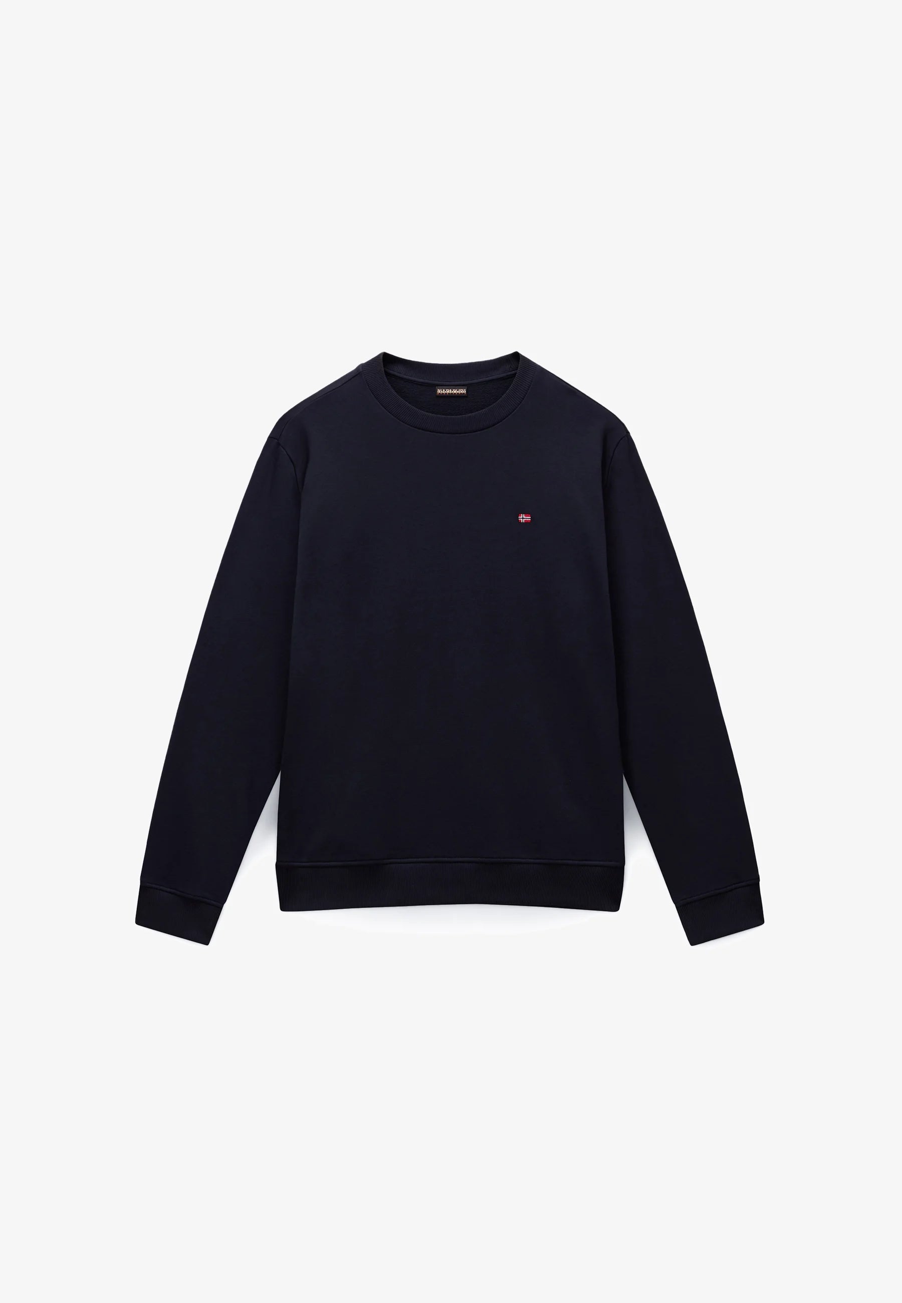 Napapijri Balis Crew Marine in navy blue, casual men's sweatshirt with logo detail and comfortable fit.