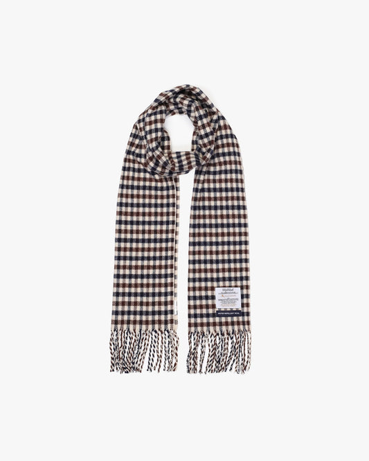 Aquascutum Active Club Check Water Repellent Scarf - RD1 Clothing