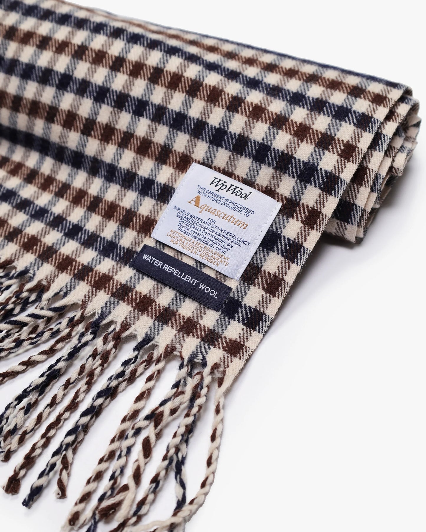 Aquascutum Active Club Check Water Repellent Scarf - RD1 Clothing