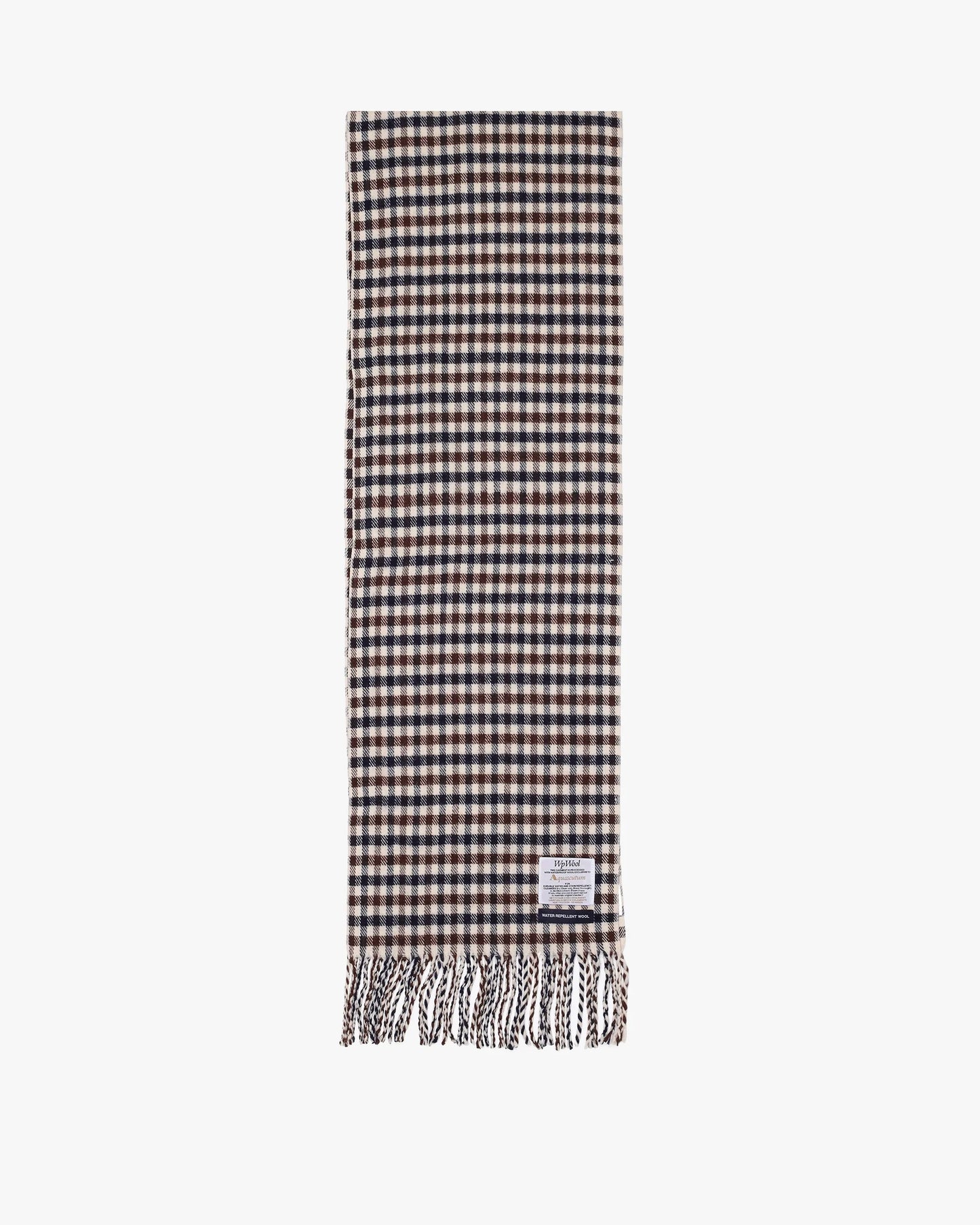 Aquascutum Active Club Check Water Repellent Scarf - RD1 Clothing