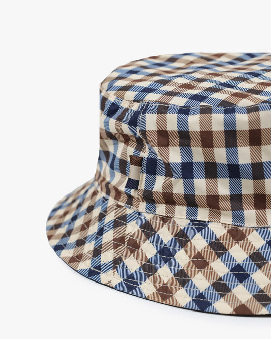 Aquascutum Active Iconic Club Check Reversible Bucket Hat - RD1 Clothing