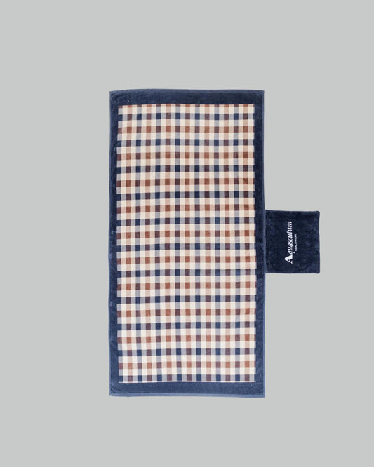 Aquascutum Beach Towel Iconic Club Check
