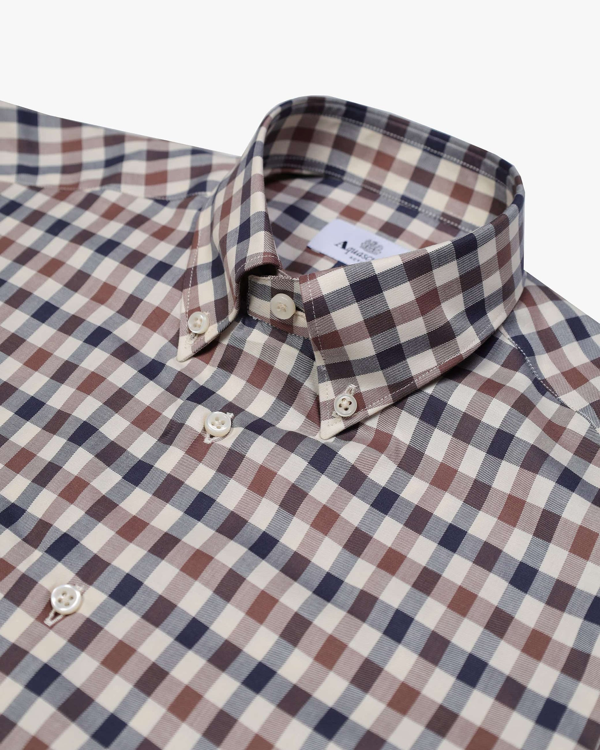 Aquascutum Club Check L/S Shirt - RD1 Clothing