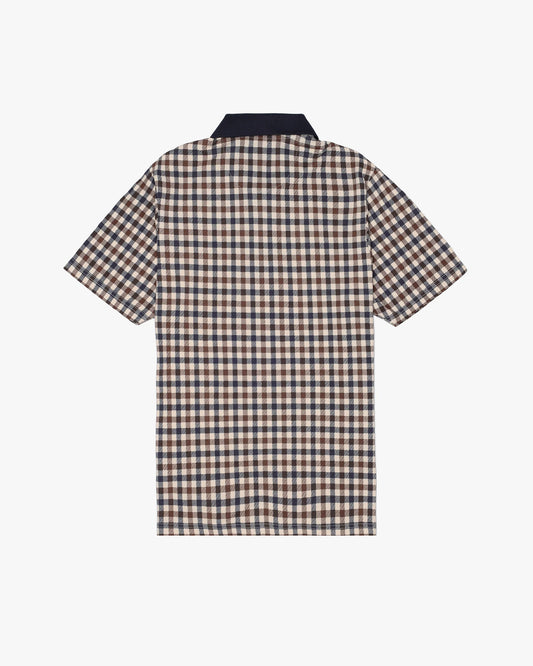 Aquascutum Active Club Check Piquet Polo