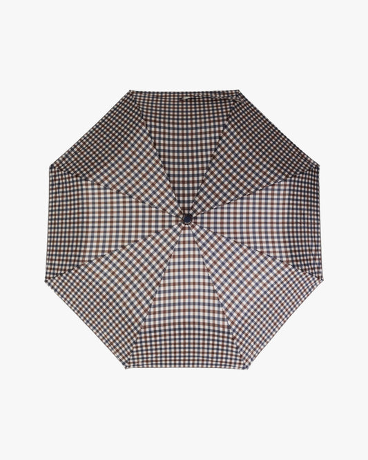 Aquascutum Active Pocket Umbrella Club Checkered