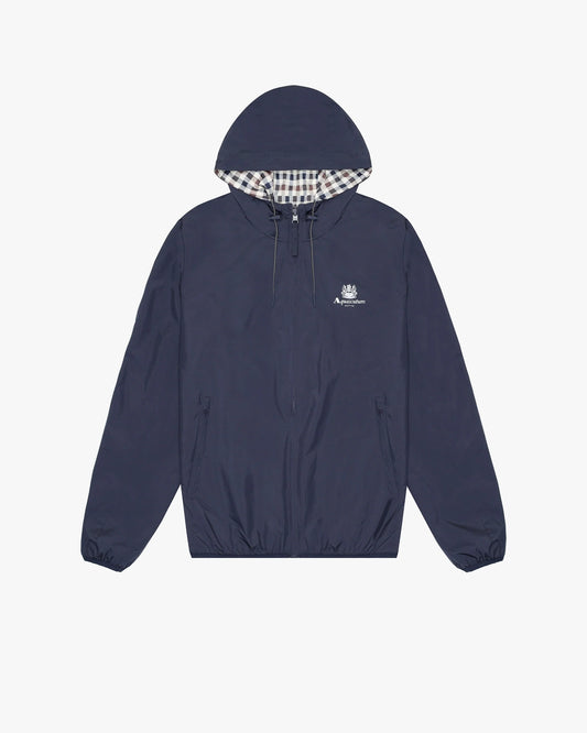 Aquascutum Active Hooded Sailor Reversible Jacket Navy