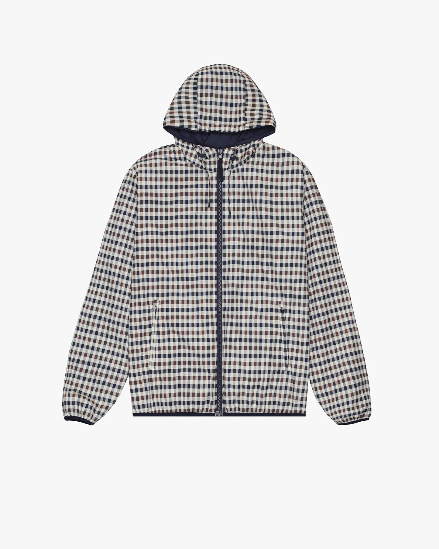 Aquascutum Active Hooded Sailor Reversible Jacket Navy