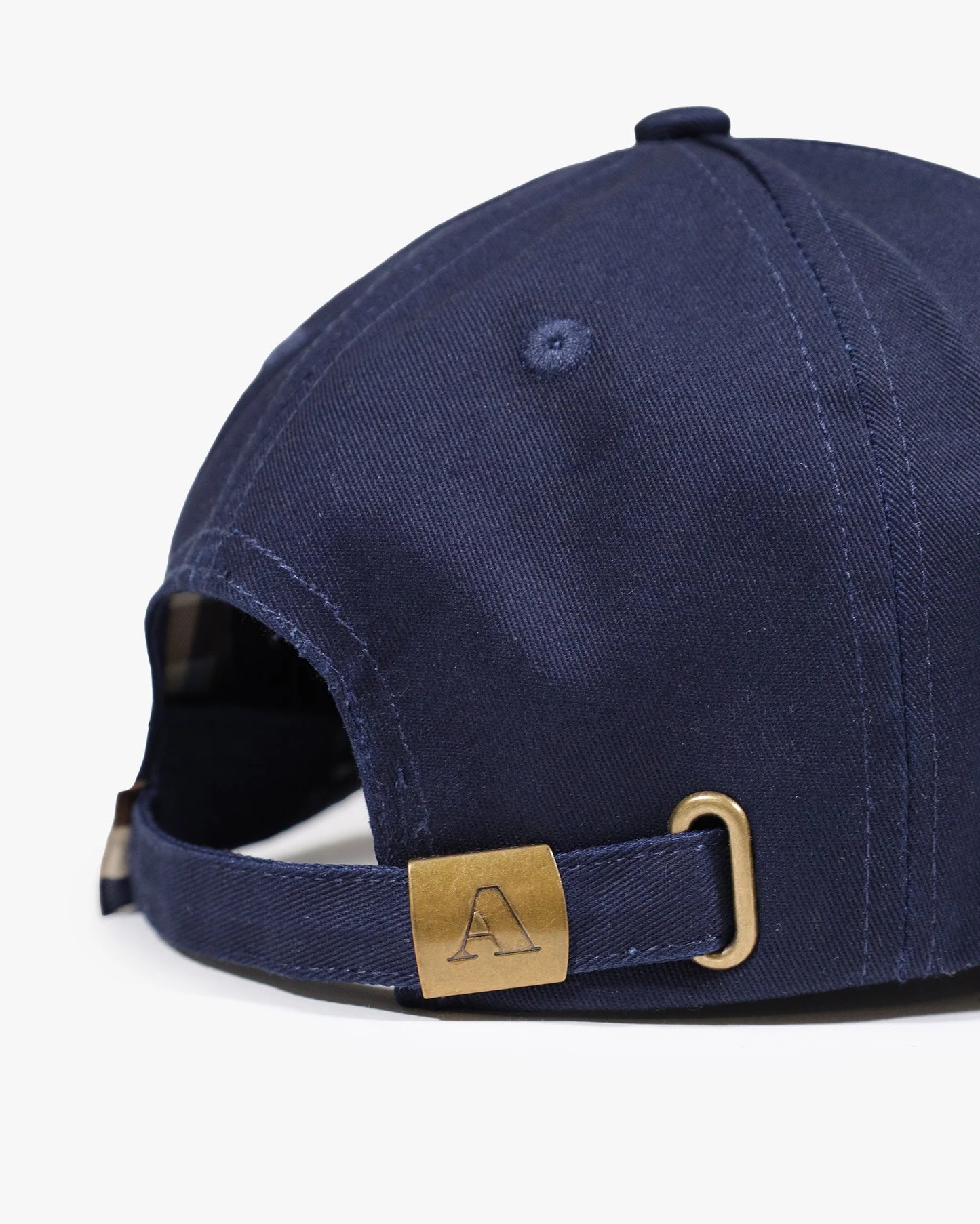 Aquascutum Iconic Rubber Patch Baseball Cap Navy