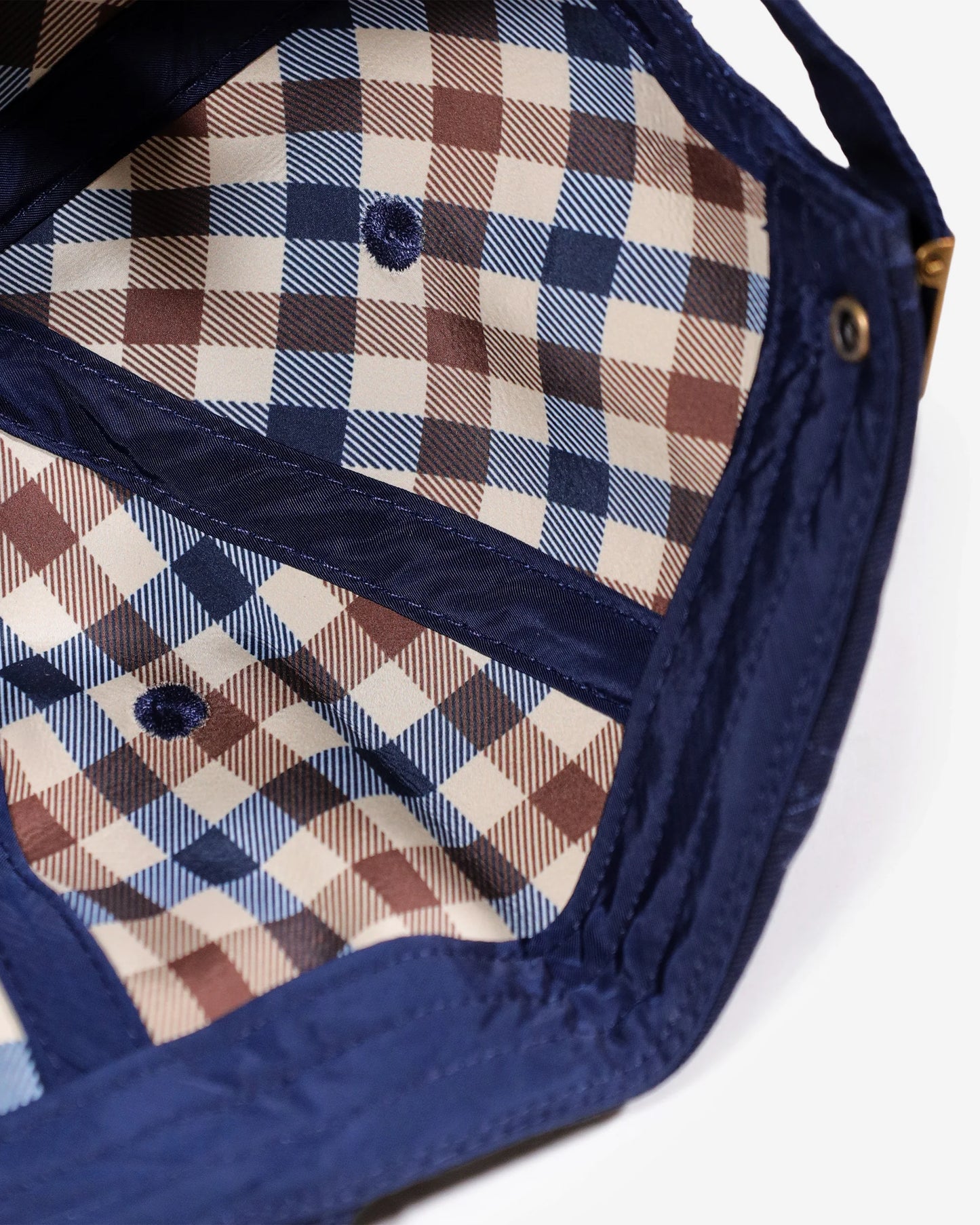 Aquascutum Iconic Rubber Patch Baseball Cap Navy