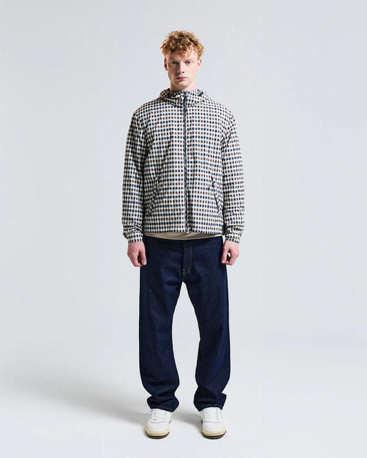 Aquascutum Lamina Hooded Jacket Club Check - RD1 Clothing