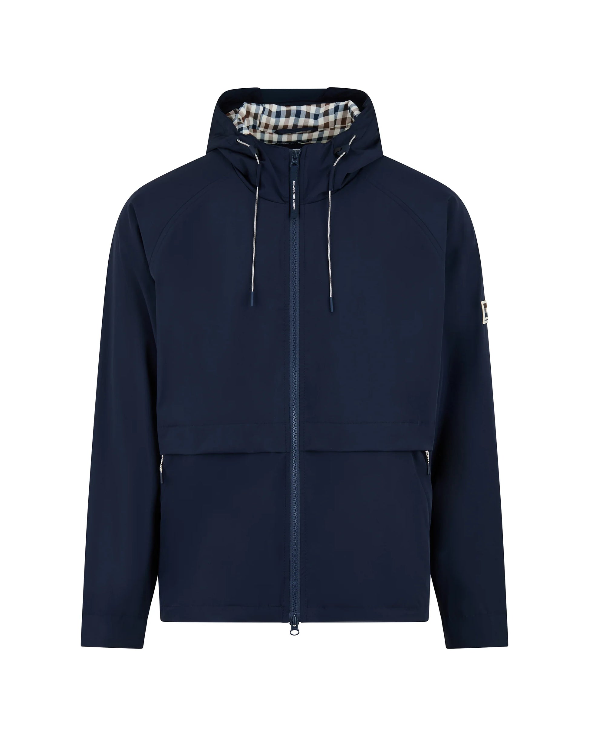 Aquascutum Shell SP Hooded Jacket Navy - RD1 Clothing