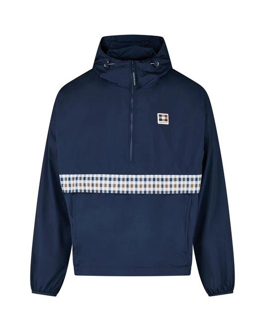 Aquascutum Color Block Badge Jacket Navy - RD1 Clothing