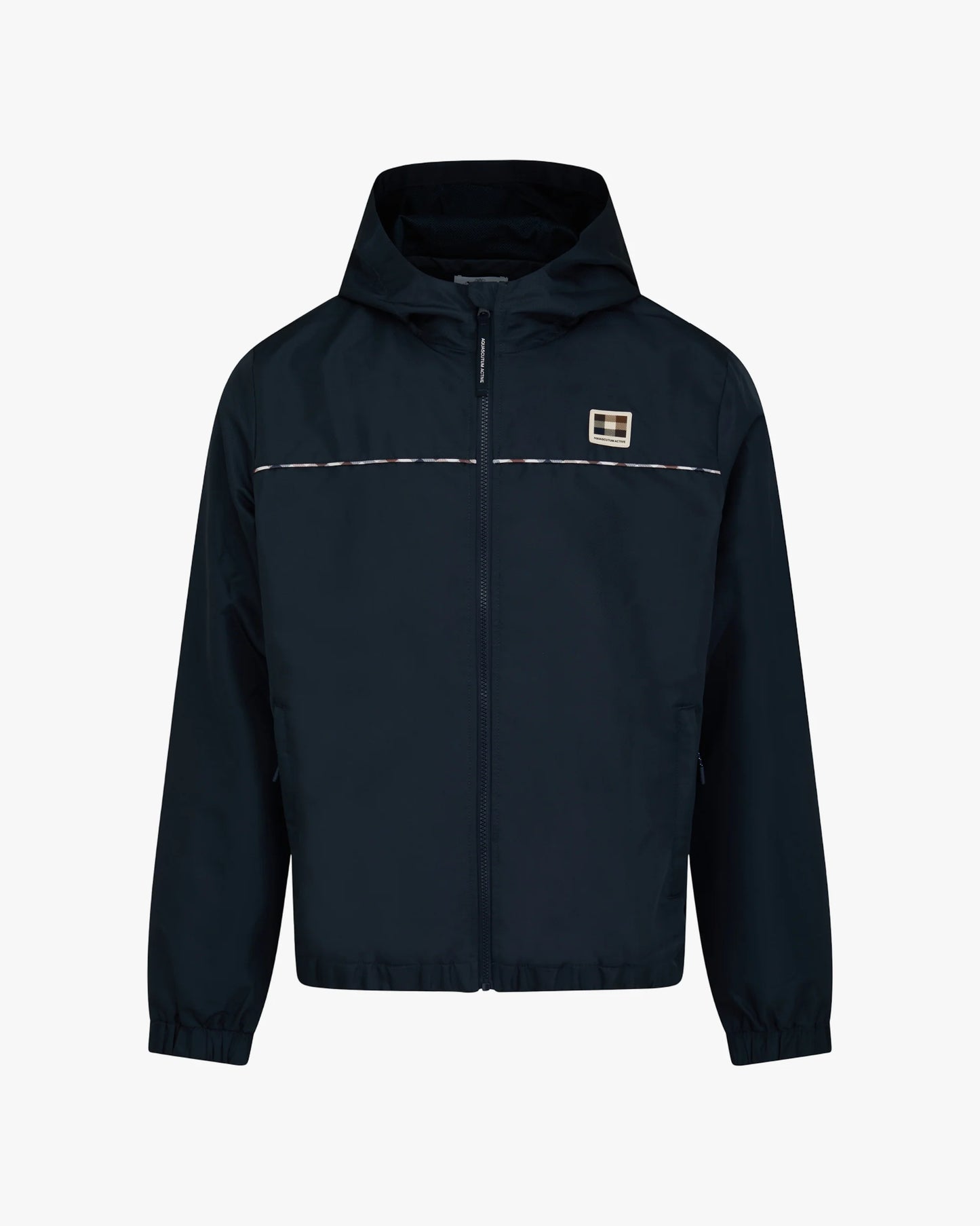 Aquascutum Active Diamond Wave Badge Jacket Navy