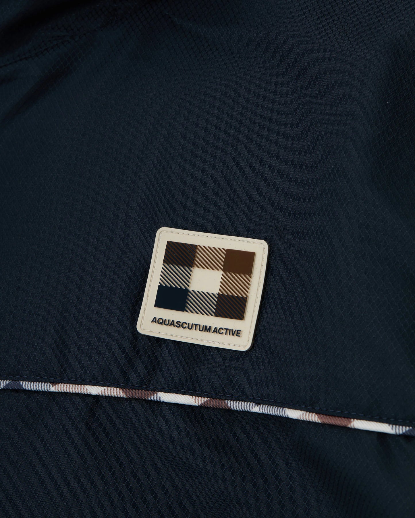 Aquascutum Active Diamond Wave Badge Jacket Navy