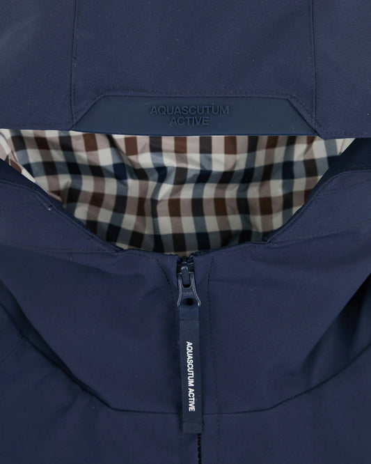Aquascutum Active Soft Shell Short Parka Navy
