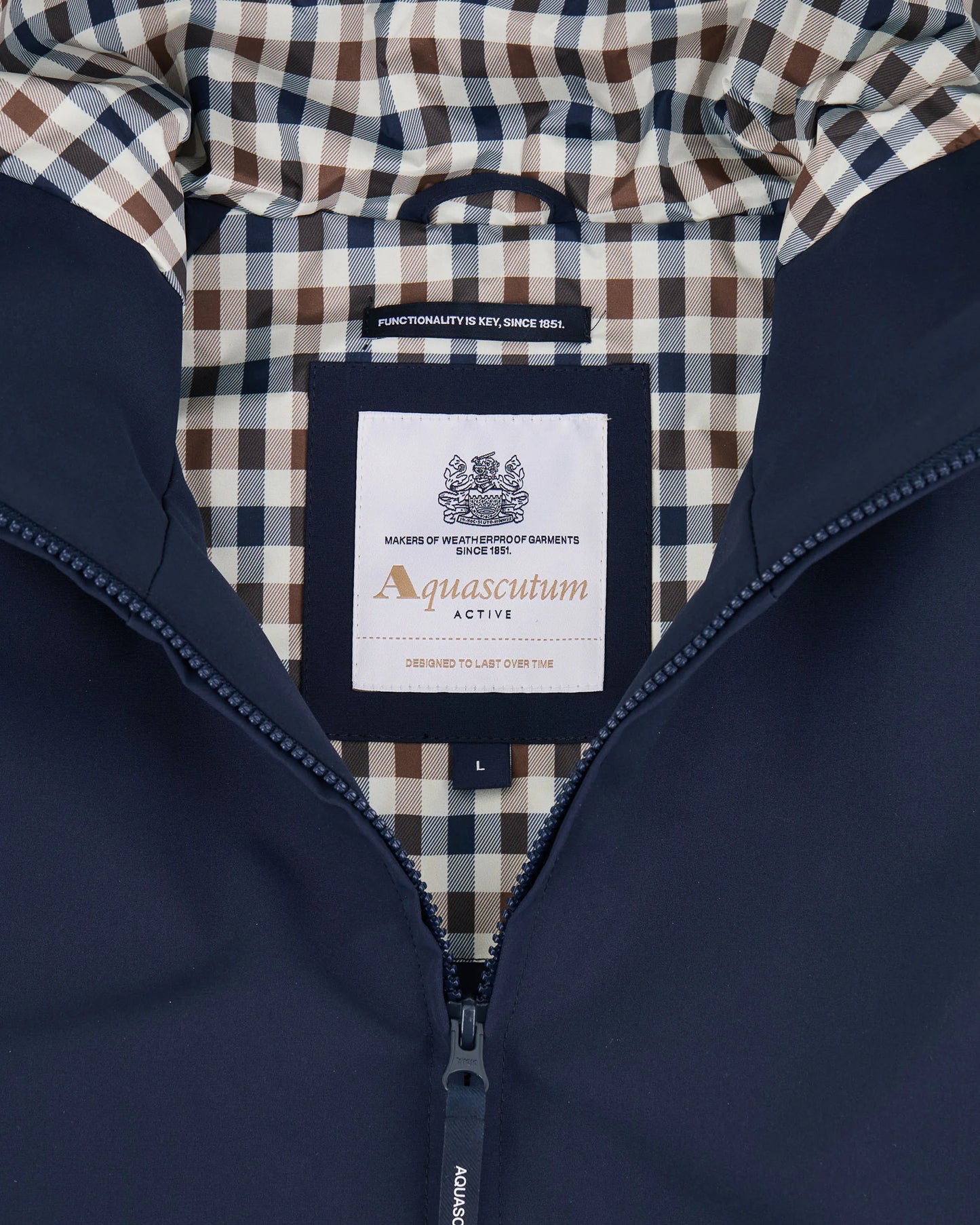 Aquascutum Active Soft Shell Short Parka Navy