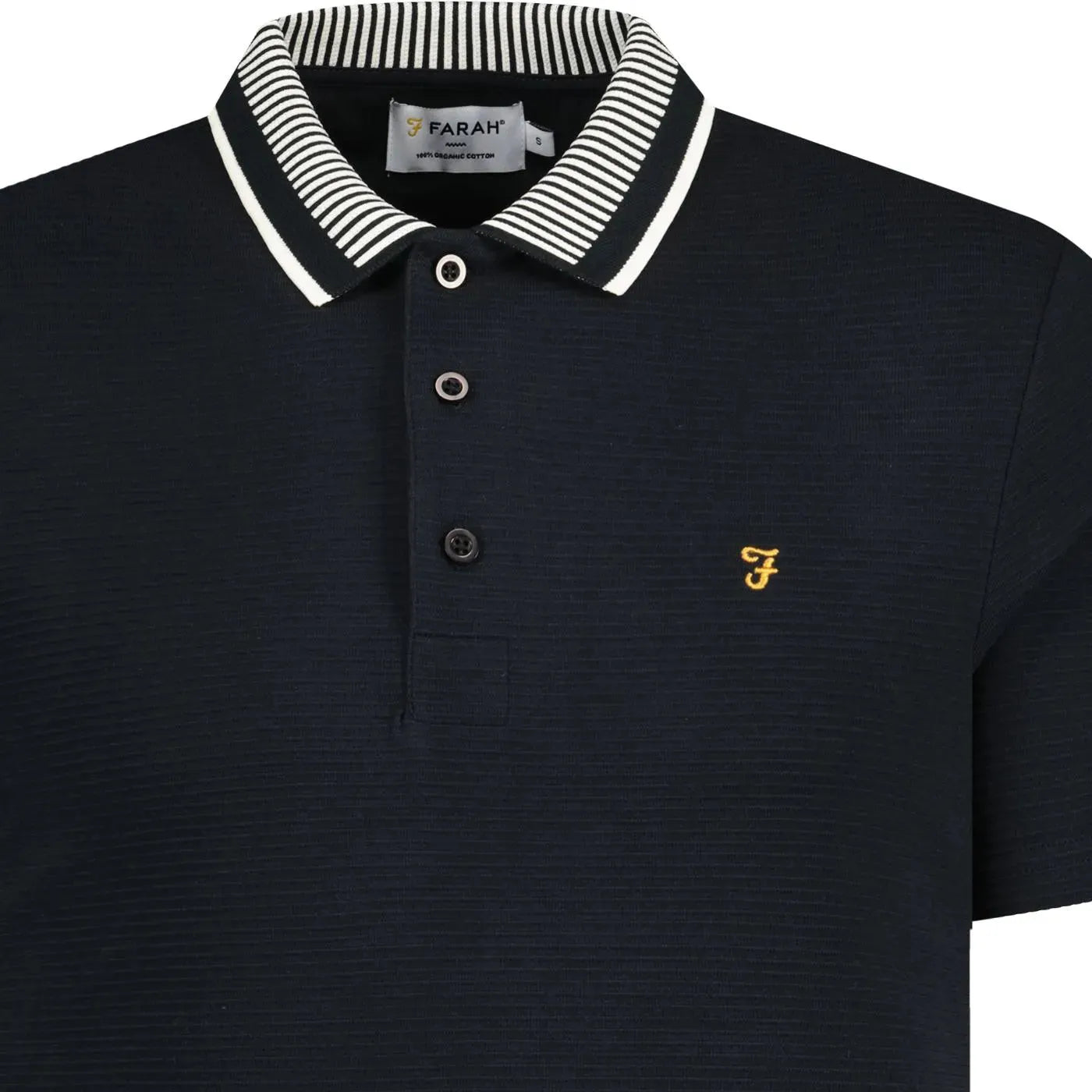 Farah Levy Ottoman SS Polo In True Navy