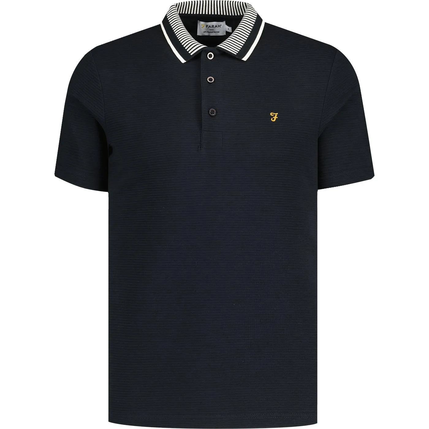 Farah Levy Ottoman SS Polo In True Navy