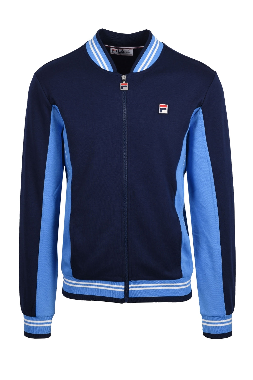 Fila Settanta Baseball Track Jacket In Navy/Dark Blue