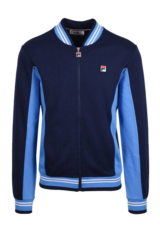 Fila Settanta Baseball Track Jacket In Navy/Dark Blue - RD1 Clothing