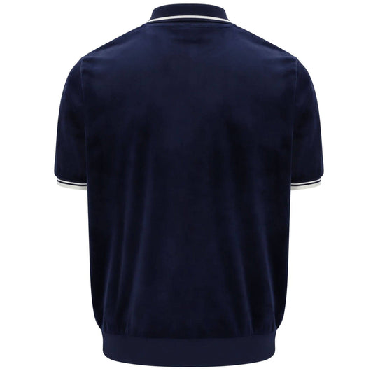 Fila Terry Velour Polo in Navy - RD1 Clothing