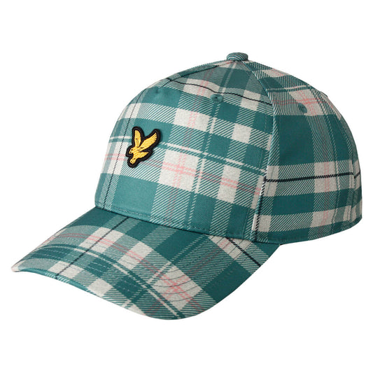 Lyle & Scott Printed Tartan Cap Everglade - RD1 Clothing