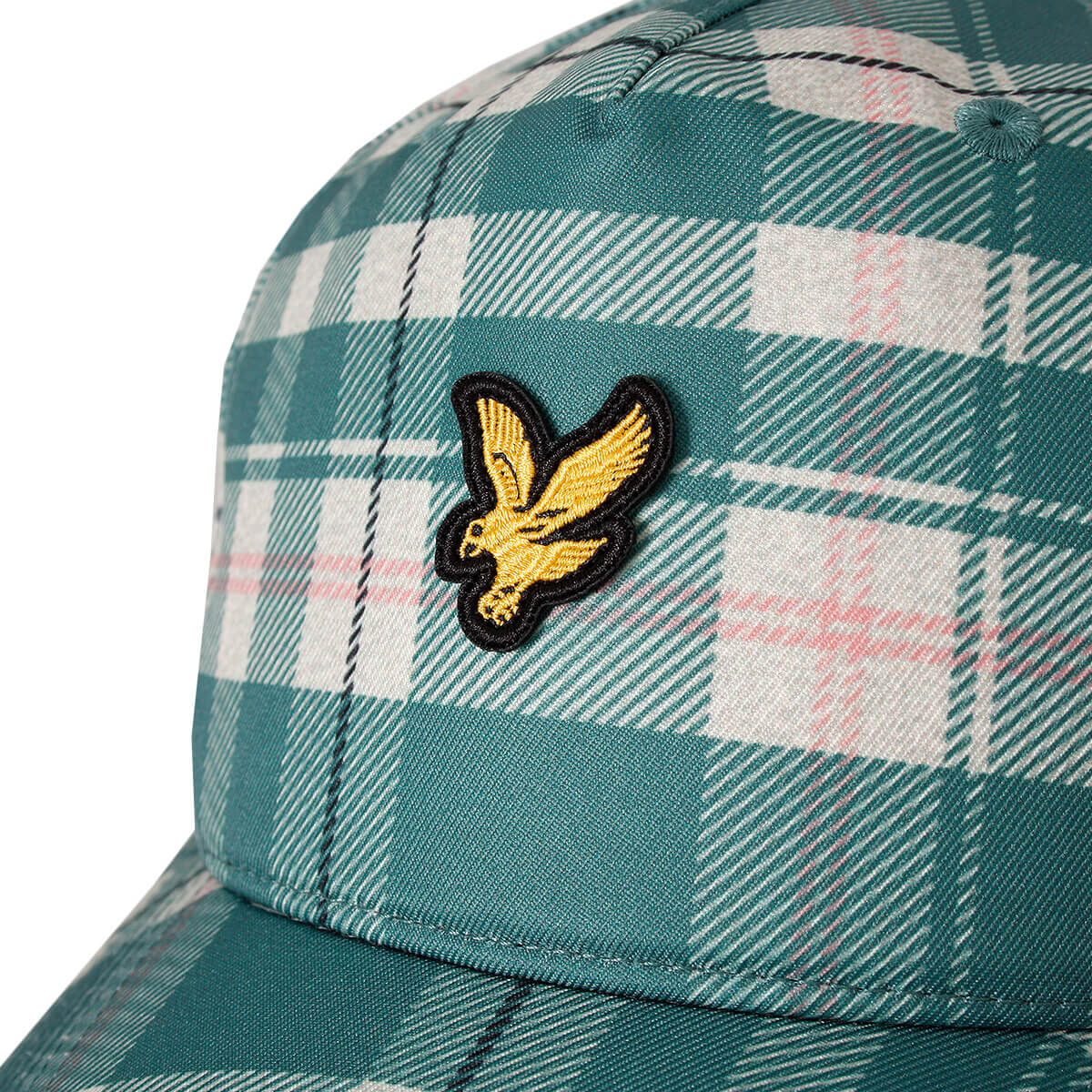 Lyle & Scott Printed Tartan Cap Everglade - RD1 Clothing
