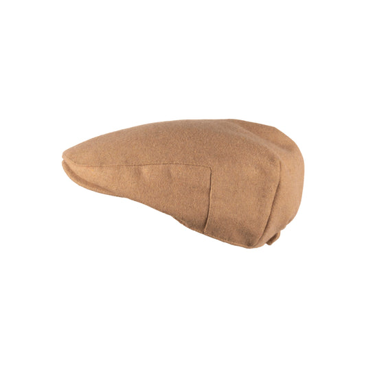 Carlyle Classic Tweed Flat Cap Camel